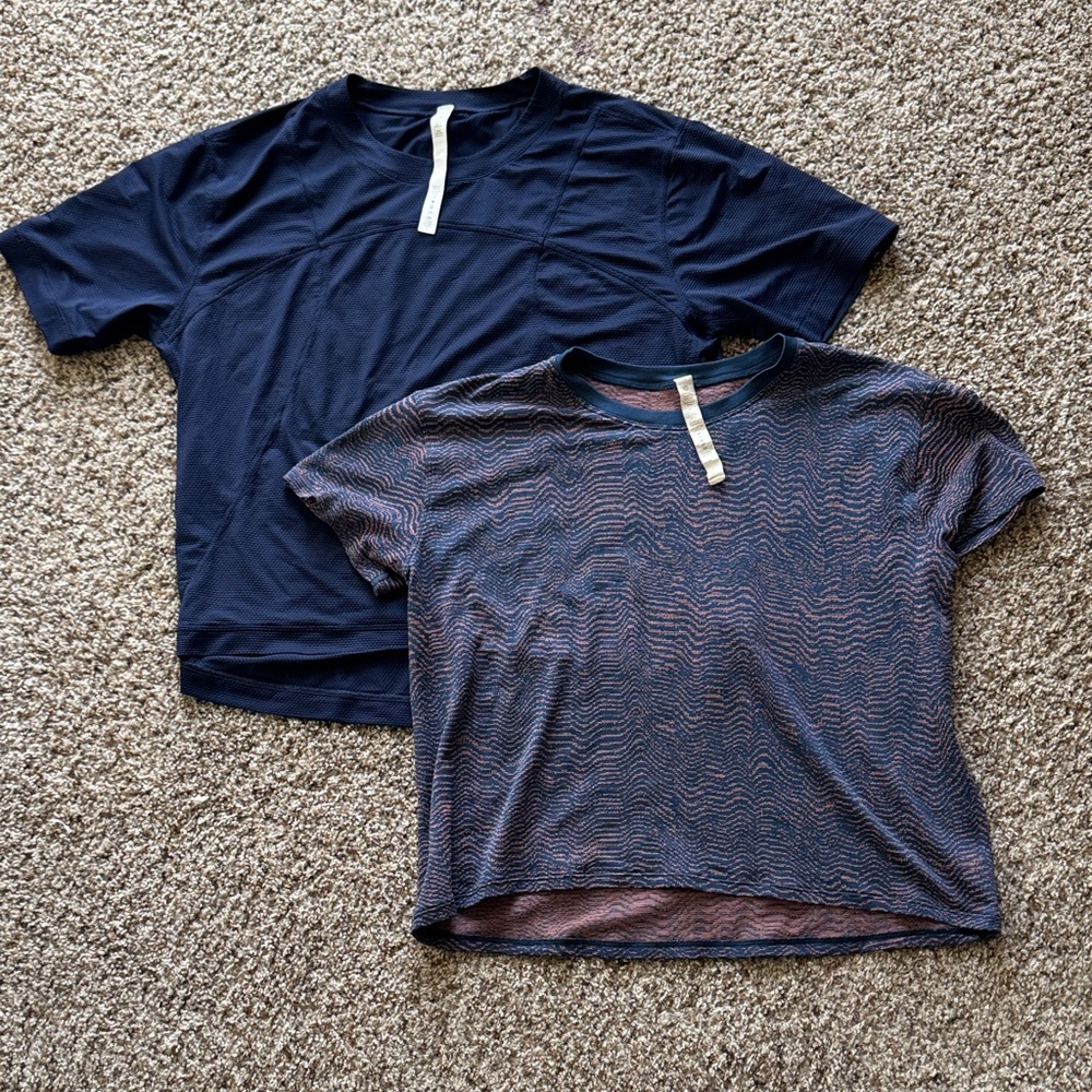 lululemon athletica Navy and Patterned Tops